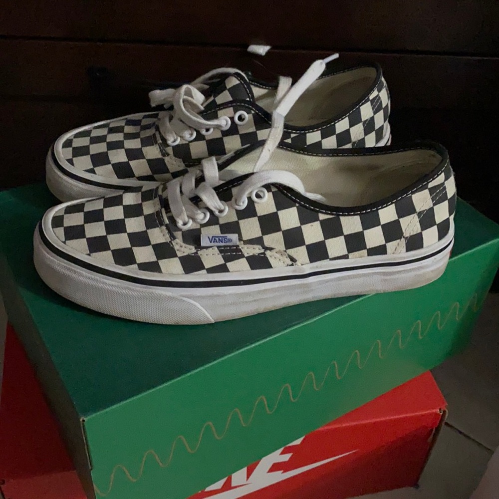 Vans old school checkerboard